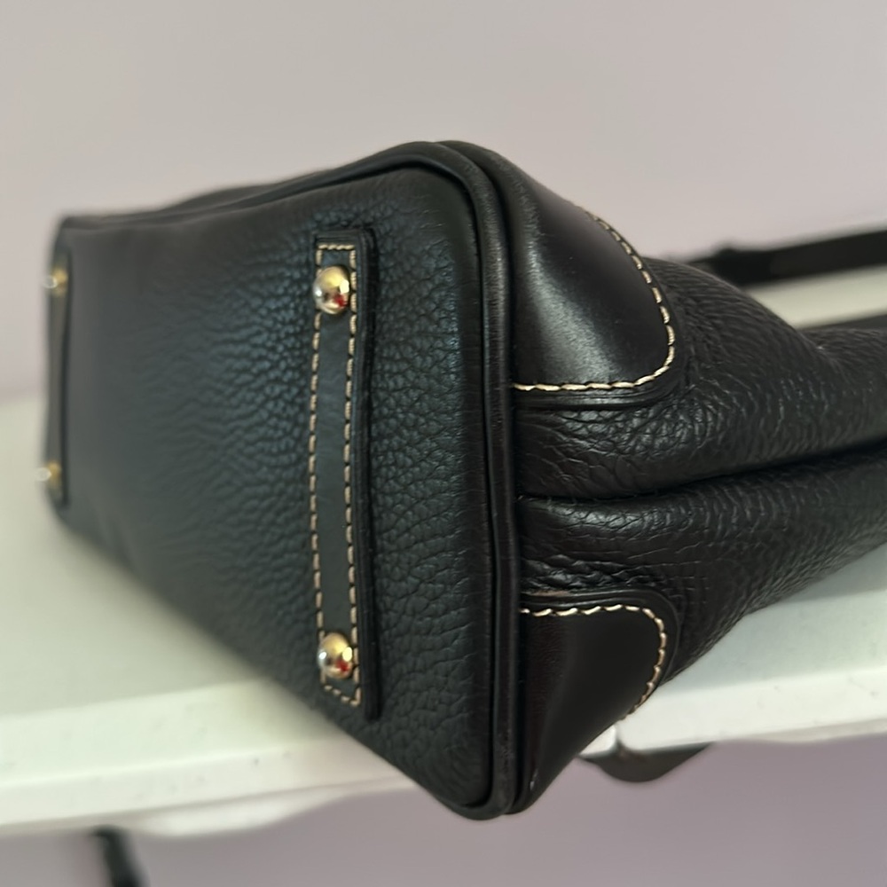 Dooney & Bourke Black Pebbled Leather Hobo Bag - Picture 7 of 16